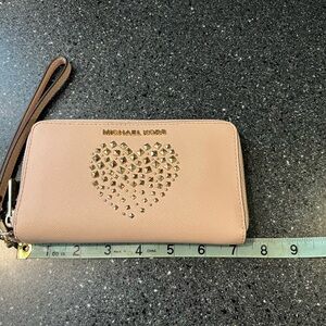 Michael Kors  Wristlet with Studded Heart